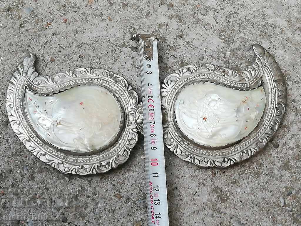 Renaissance silver pafts with mother-of-pearl, pafta, silver - 7 Renaissance silver pafts with mother-of-pearl, pafta, silver - 7