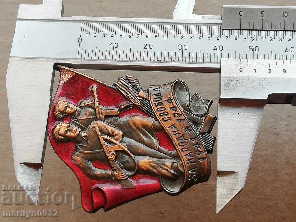 Guerrilla Badge 1st issue 1945 Medal badge - 5