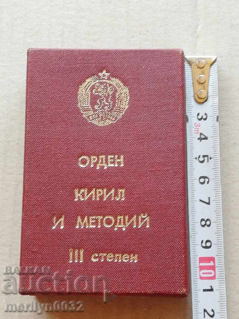 Order of Cyril and Methods Grade 3 with box - 7 Order of Cyril and Methods Grade 3 with box - 7