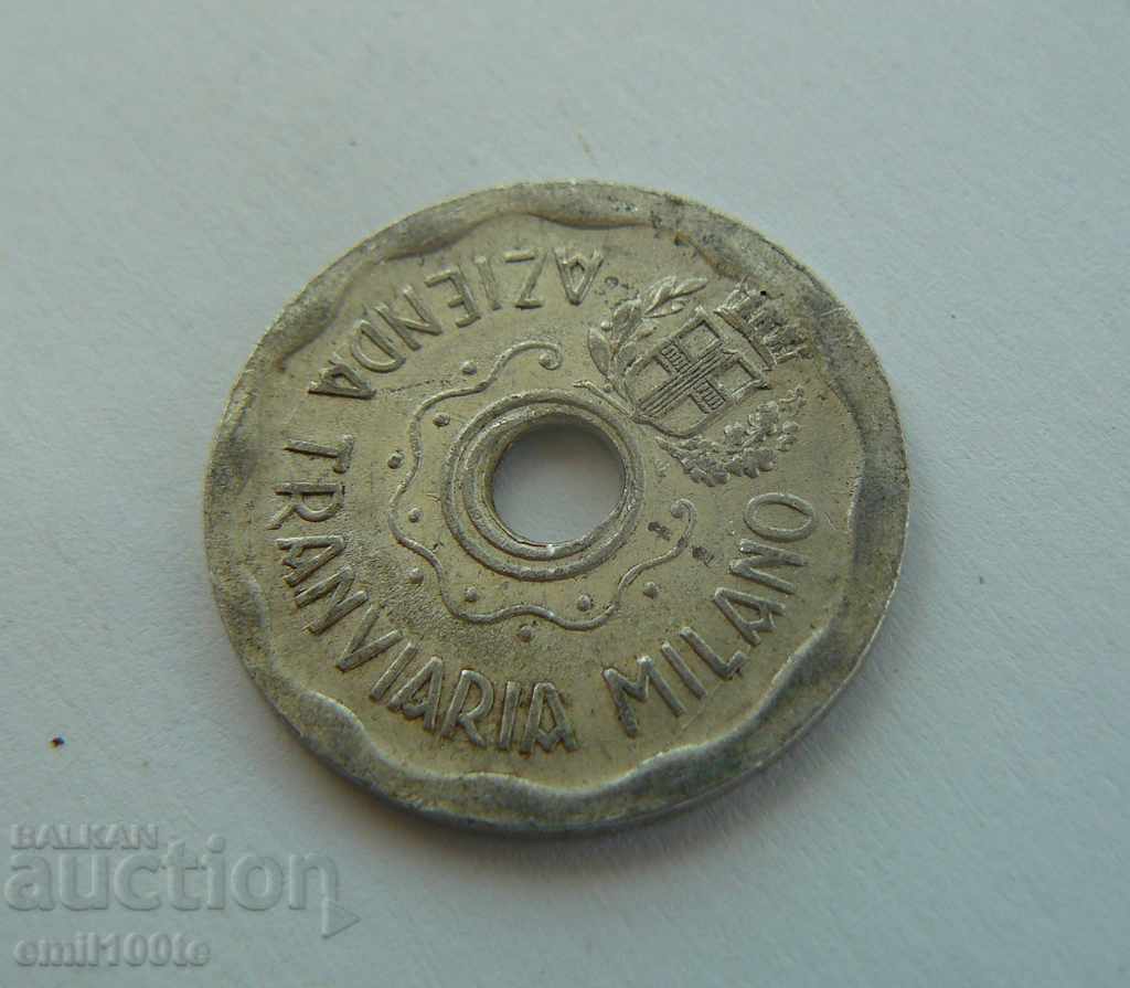 Auction Tram token 1944 Italy Auction Tram token 1944 Italy