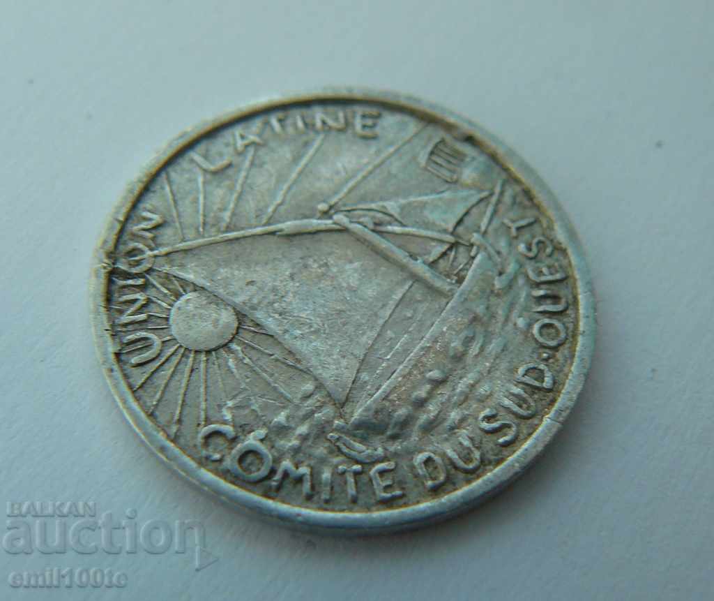 10th centimeter token France 1922-1930 - 5