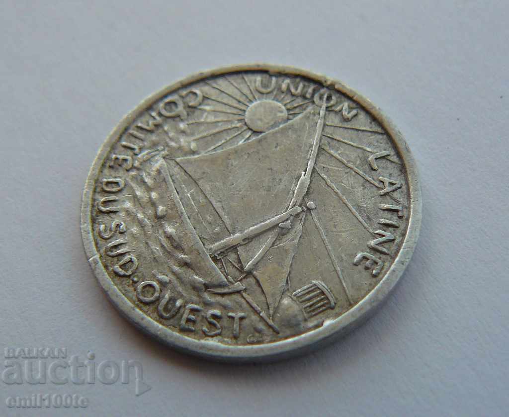 10th centimeter token France 1922-1930 - 6