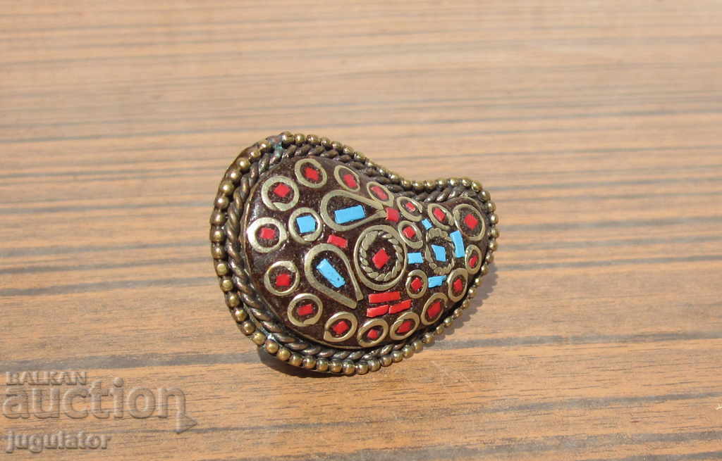 Auction old folk bronze ring half of pafti Auction old folk bronze ring half of pafti