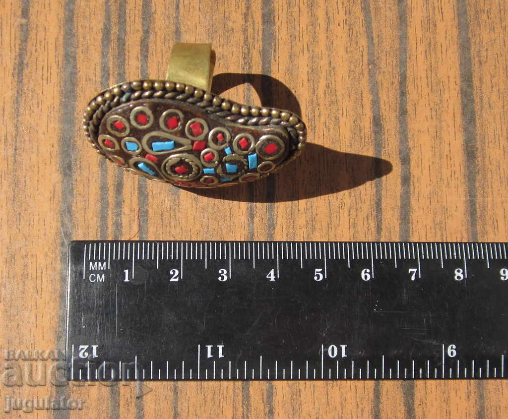 old folk bronze ring half of pafti - 6 old folk bronze ring half of pafti - 6