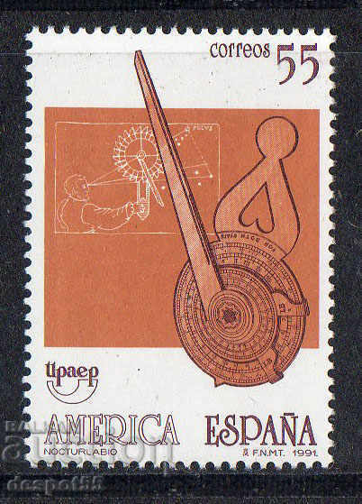1991. Испания. Испанско-американска пощенска организация.