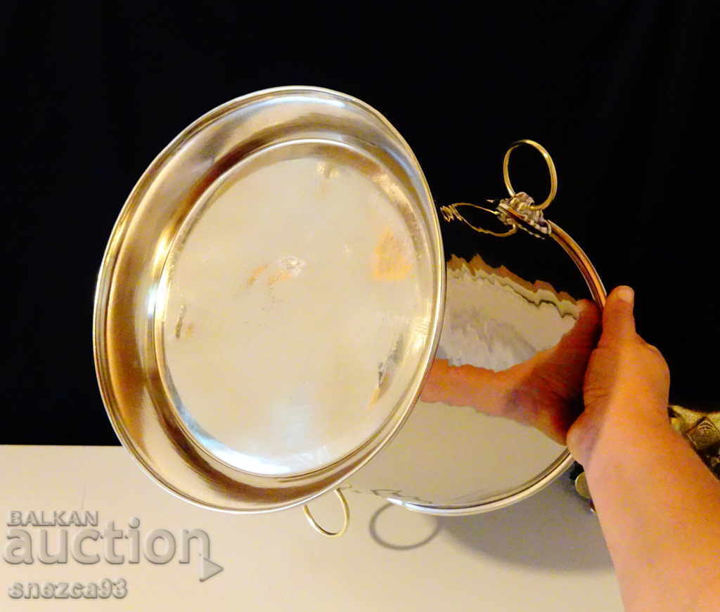 Silver-plated bronze champagne cooler, lion heads, 10 L - 5 Silver-plated bronze champagne cooler, lion heads, 10 L - 5