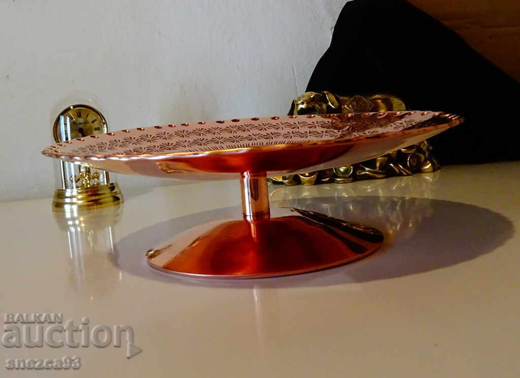 Медна фруктиера,поднос за торта 2 кг. - 5 Медна фруктиера,поднос за торта 2 кг. - 5