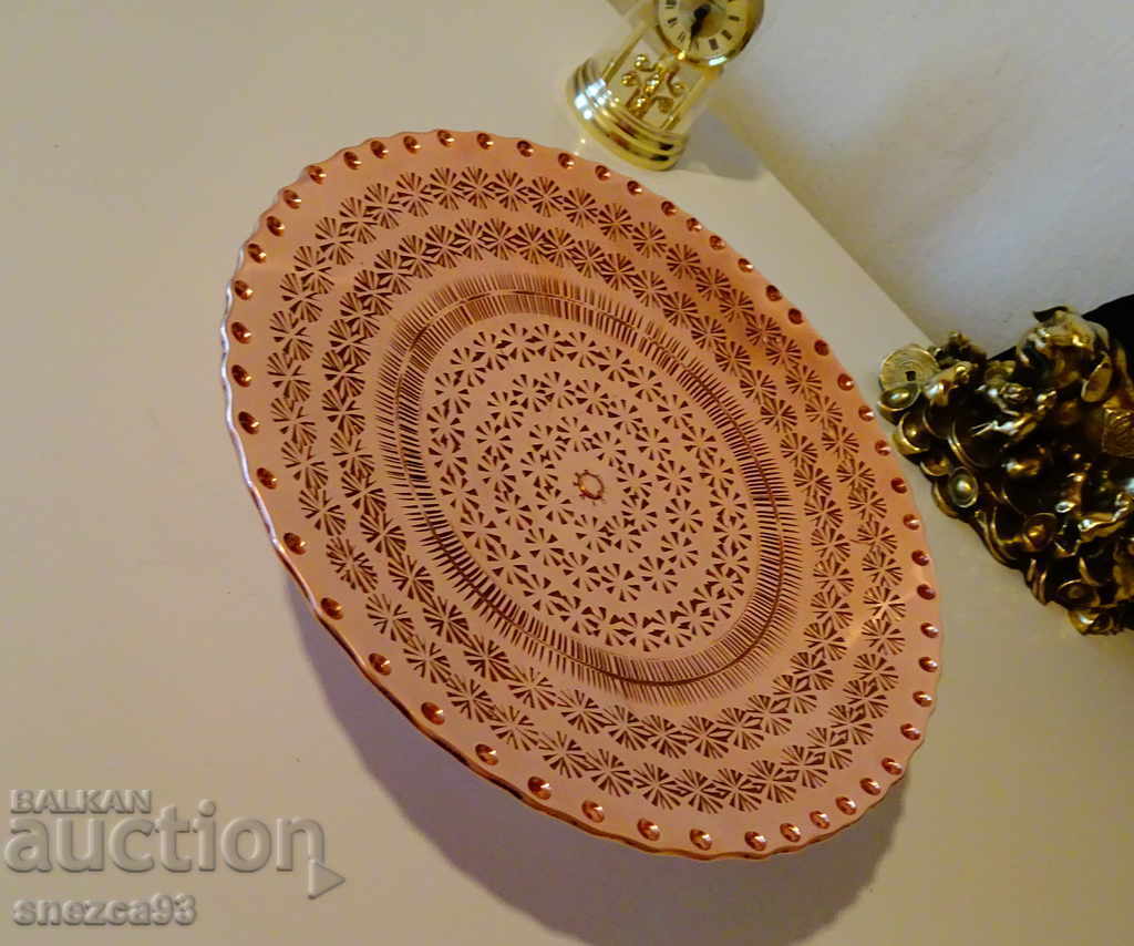 Медна фруктиера,поднос за торта 2 кг. - 7 Медна фруктиера,поднос за торта 2 кг. - 7