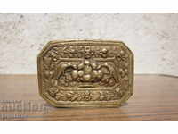 Ancient Bulgarian Revival box for entel with edelweiss