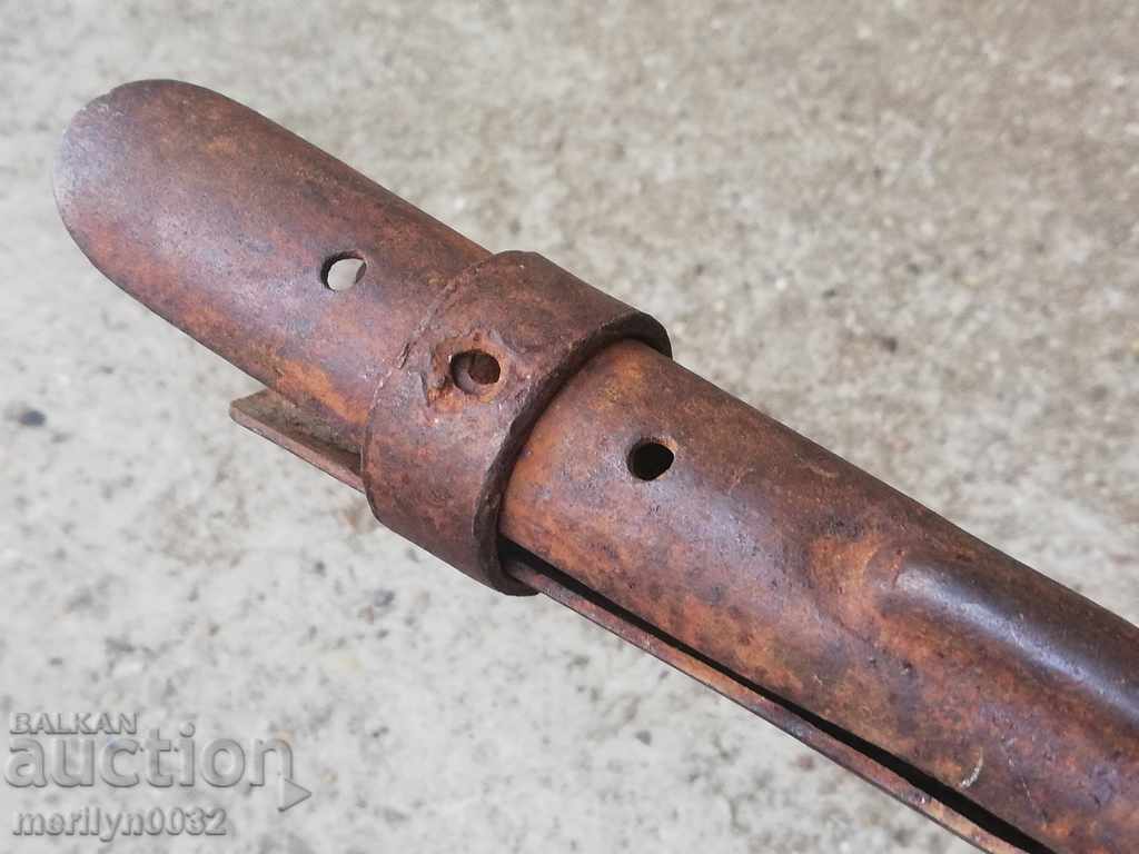 Military straight shovel, wrought iron World WW1 - 6