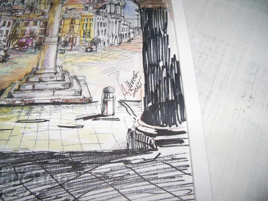 Auction "View from Italy" landscape by the artist Desislava Ilieva. Auction "View from Italy" landscape by the artist Desislava Ilieva.