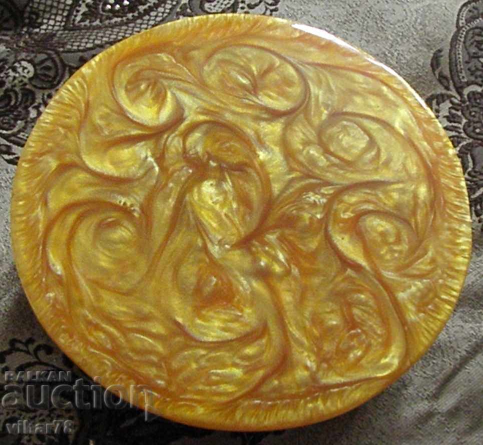 Auction  JEWELRY BOX, ARTIFICIAL AMBER