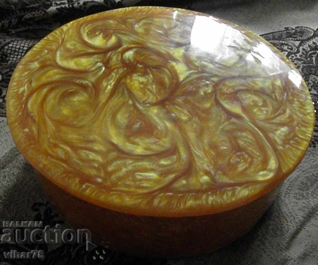 CUTIE PENTRU BIJUTERII, CHIHIMBAR ARTIFICIAL