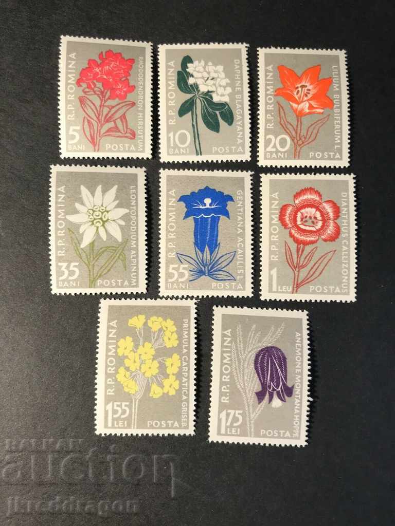 Румъния Цветя Флора 1957 MNH