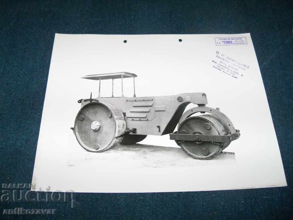 6 old photos of a "VENDER" roller from 1941. - 5