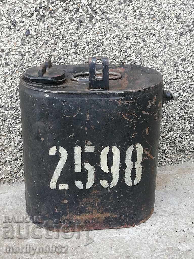 German military oil can