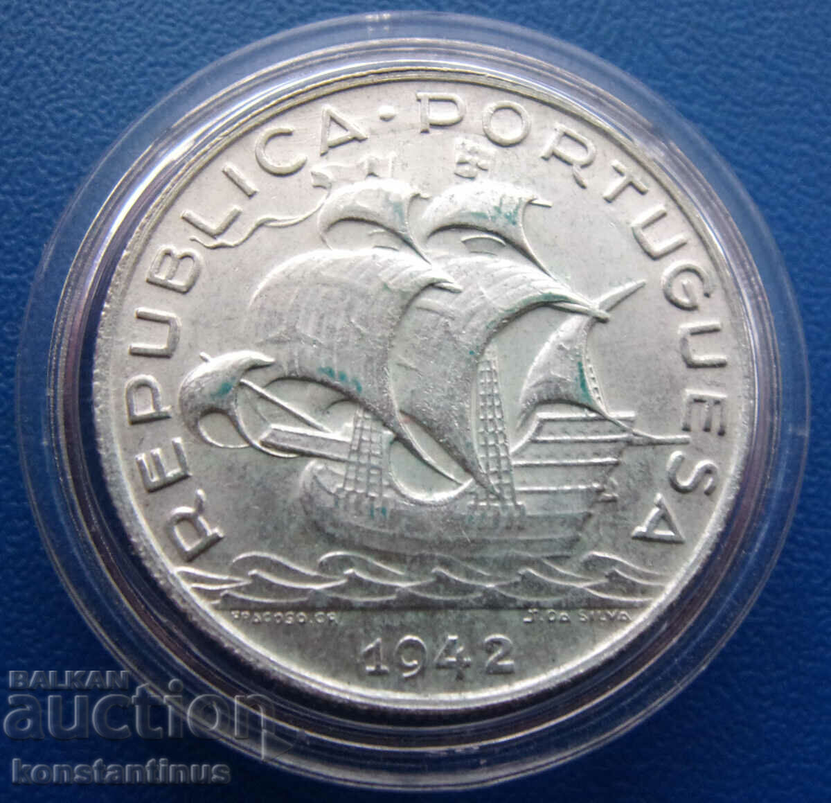 Portugalia 5 Escudo 1942 UNC Rar