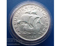 Portugalia 5 Escudo 1942 UNC Rar
