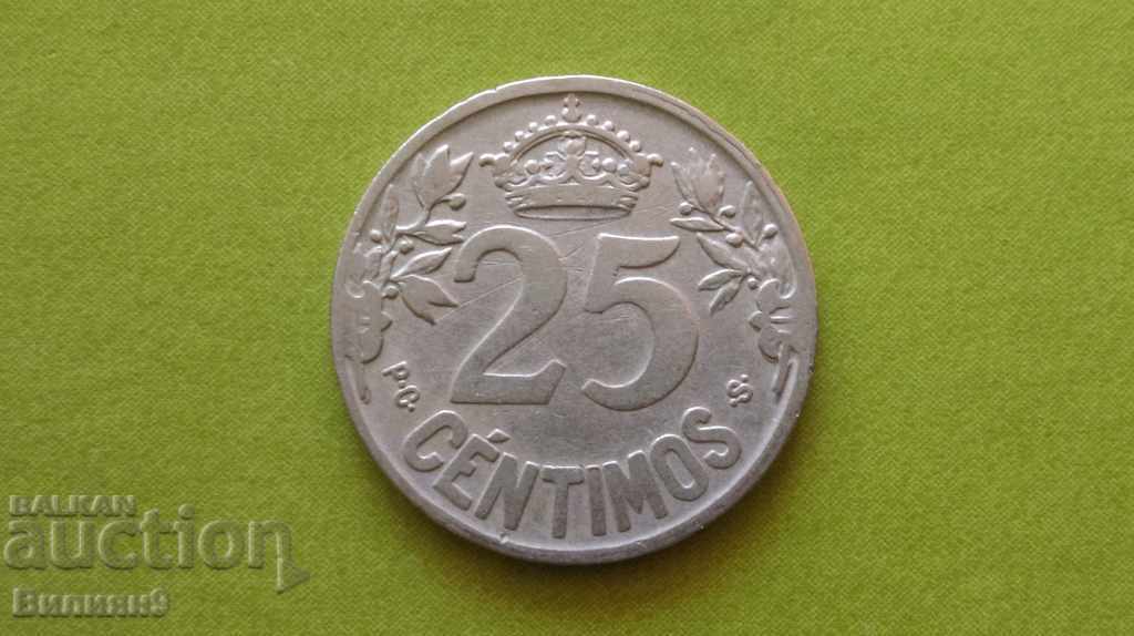 25 centimos 1925 Spain