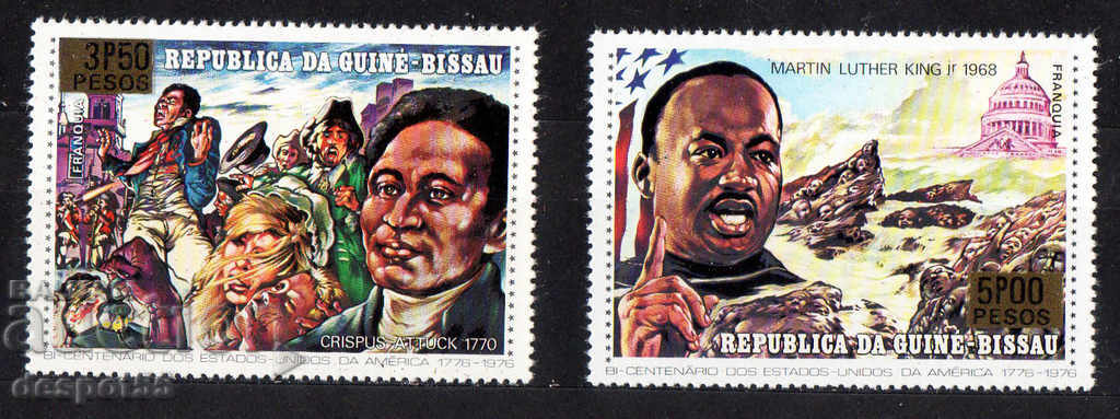 1977. Γουινέα-Μπισάου. 200 χρόνια από την Αμερικανική Επανάσταση.