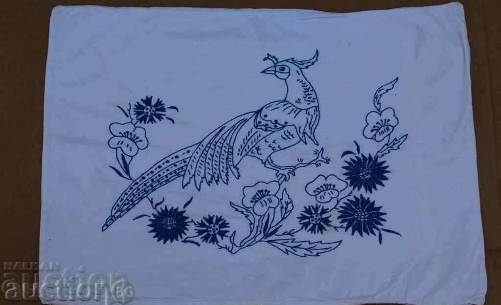 . OLD MAN'S EMBROIDERED COVER Pillow Case