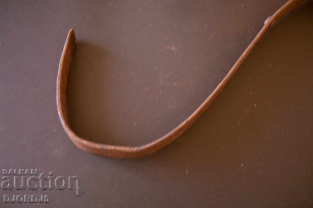 Auction Old handle of a copper pan Auction Old handle of a copper pan