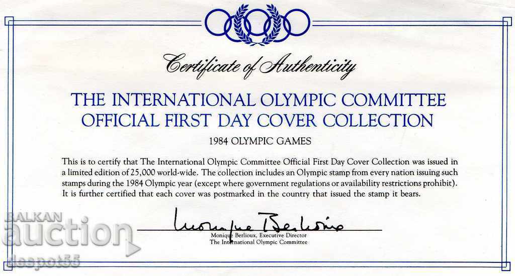 Auction 1984. International Olympic Committee. Official Edition. Auction 1984. International Olympic Committee. Official Edition.