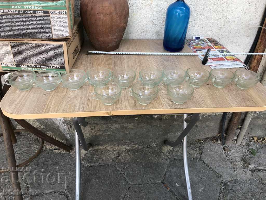 10013. OLD SERVICE COFFEE MUGS REFRACTORY GLASS BELOTERM with price 25.00 BGN | € 12.78 10013. OLD SERVICE COFFEE MUGS REFRACTORY GLASS BELOTERM with price 25.00 BGN | € 12.78