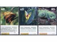 Чисти марки Флора Фауна Пеперуда  Охлюв  2016 от  Куба
