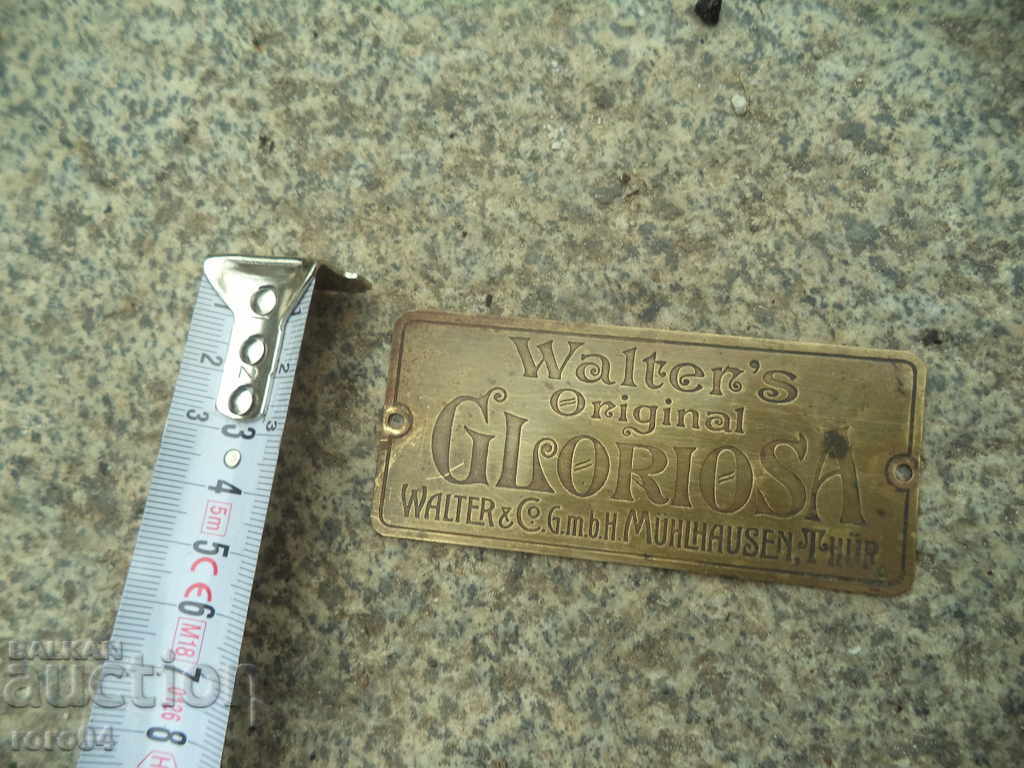 OLD BRONZE TABLE FROM THE KNITTING MACHINE - 6