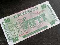 Military note - United Kingdom - 50 pence UNC