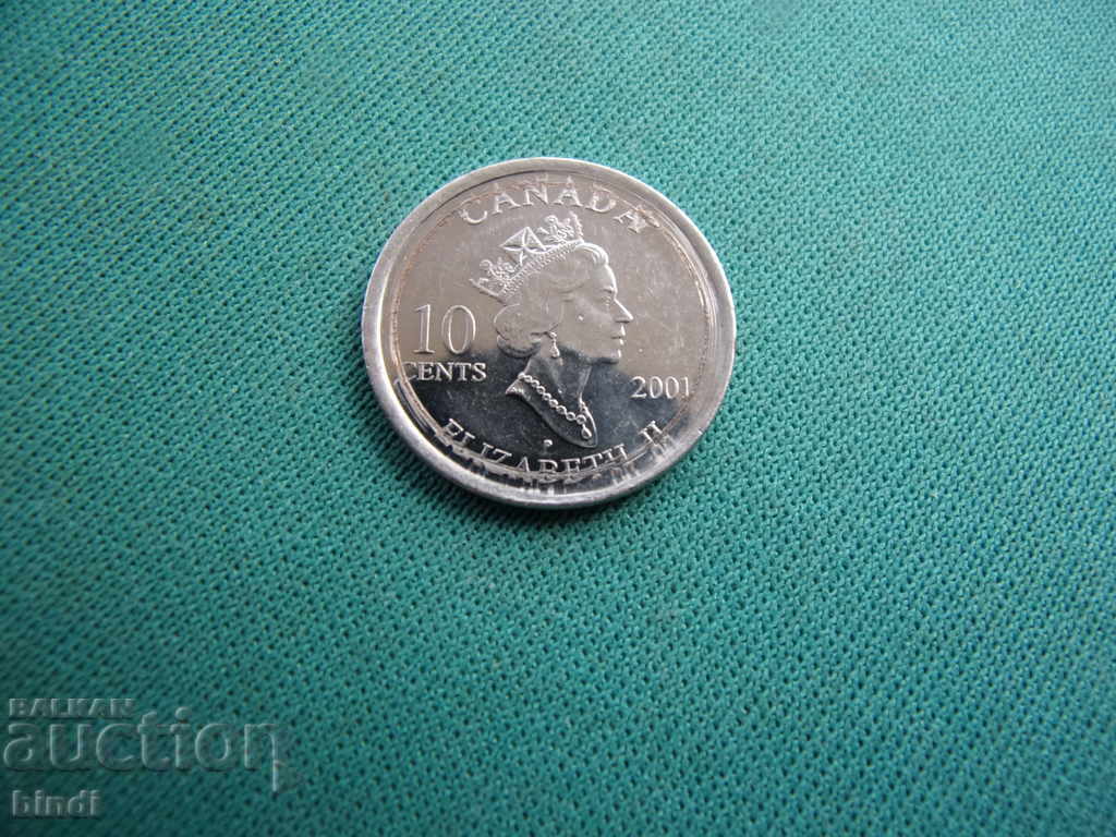 Canada 10 Cent 2001 cu preț € 1.27 | 2.48 BGN Canada 10 Cent 2001 cu preț € 1.27 | 2.48 BGN