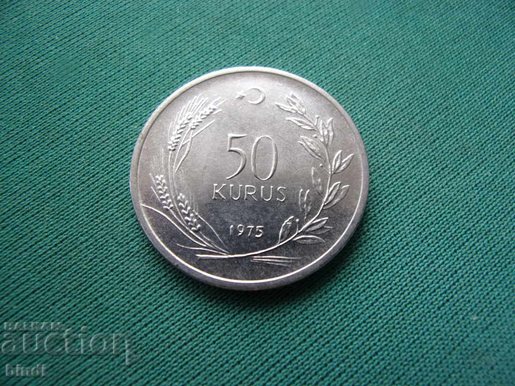 Turcia 50 Kurush 1975 UNC cu preț € 1.10 | 2.15 BGN