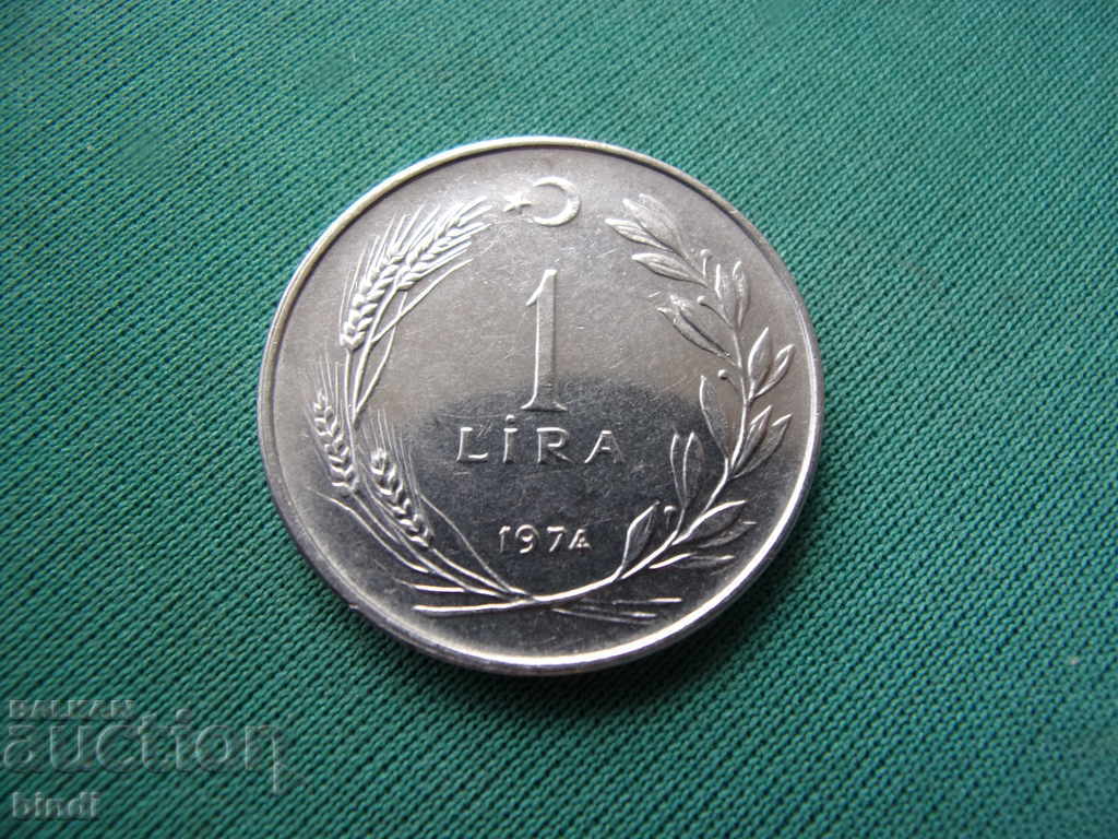 Turcia 1 Lira 1974 UNC cu preț € 1.10 | 2.15 BGN Turcia 1 Lira 1974 UNC cu preț € 1.10 | 2.15 BGN