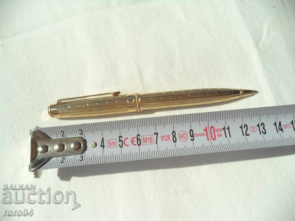 МАСИВНА СТАРА ПОЗЛАТЕНА ХИМИКАЛКА с цена € 25.99 | 50.83 лв.