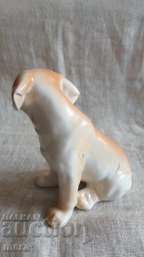 Auction  Collectible porcelain dog figure