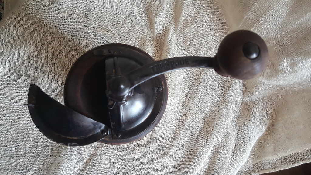 Auction Rare old branded coffee mill Auction Rare old branded coffee mill