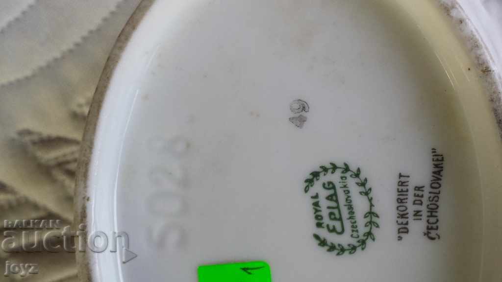PORCELAIN SAUCE BOAT EPIAG CZECHOSLOVAKIA - 5