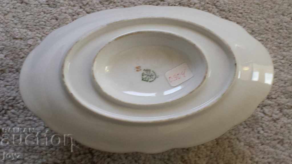 1918-1939 PORCELAIN SAUCER M Z CZECHOSLOVAKIA + SPOON - 6