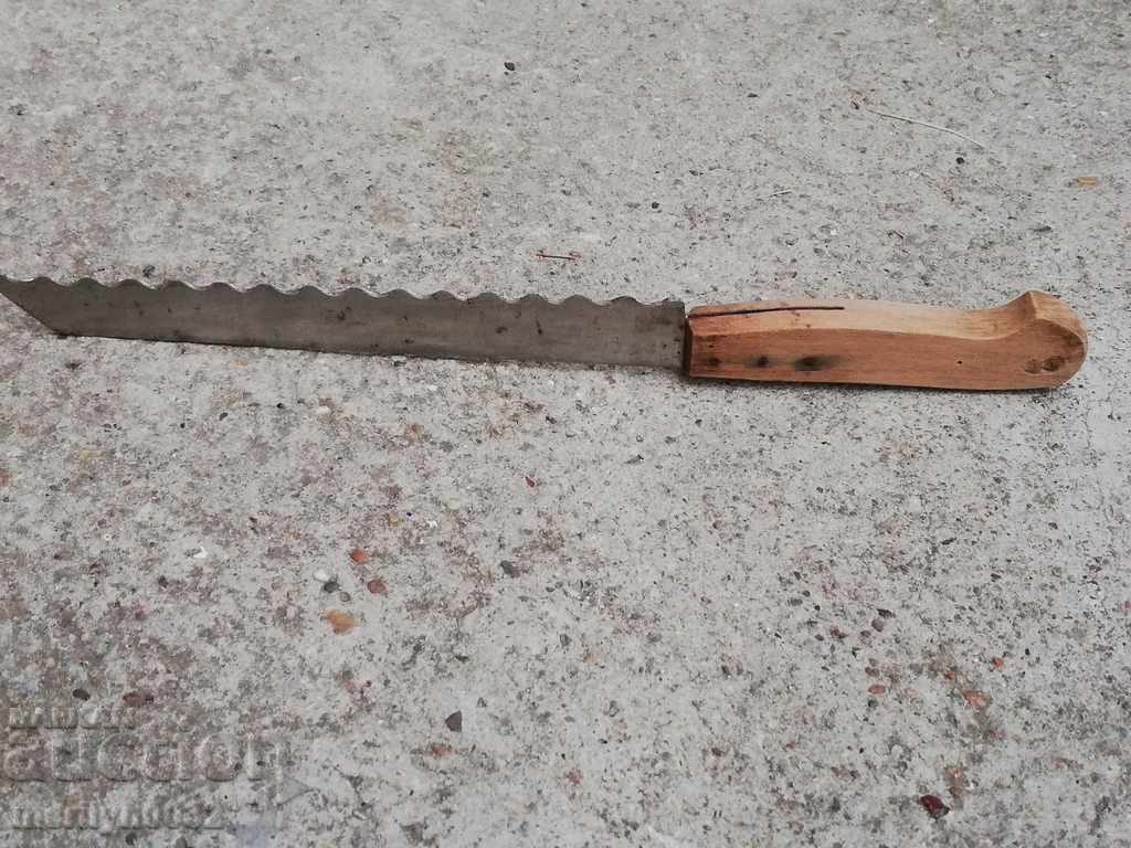 Auction Old knife for cutting bread sausages social period NRB Auction Old knife for cutting bread sausages social period NRB