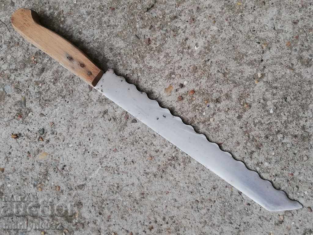 Old knife for cutting bread sausages social period NRB - 7 Old knife for cutting bread sausages social period NRB - 7