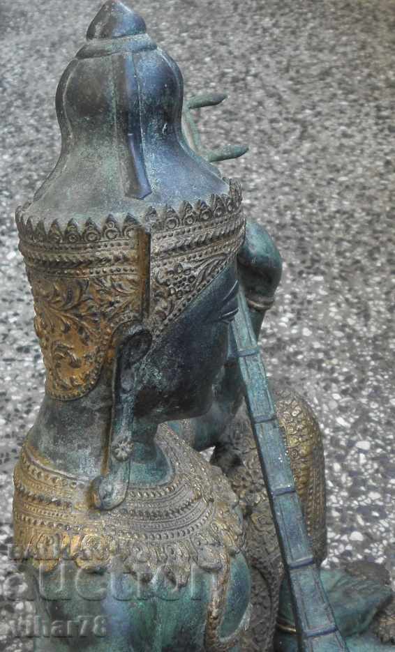 Δημοπρασία Φιγούρα της Χίντι θεότητας Saraswati-θεάς της σοφίας Δημοπρασία Φιγούρα της Χίντι θεότητας Saraswati-θεάς της σοφίας