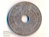 British West Africa pennies 1942