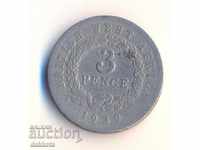 British West Africa 3 pence 1939