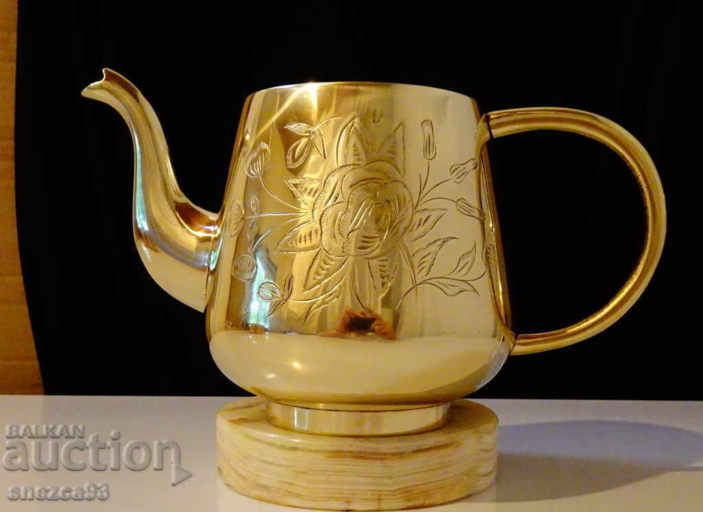 Teapot, kettle British India, nickel silver, marking.