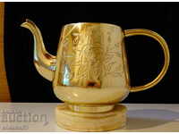 Чайник,кана Британска Индия,никелово сребро,маркировка.
