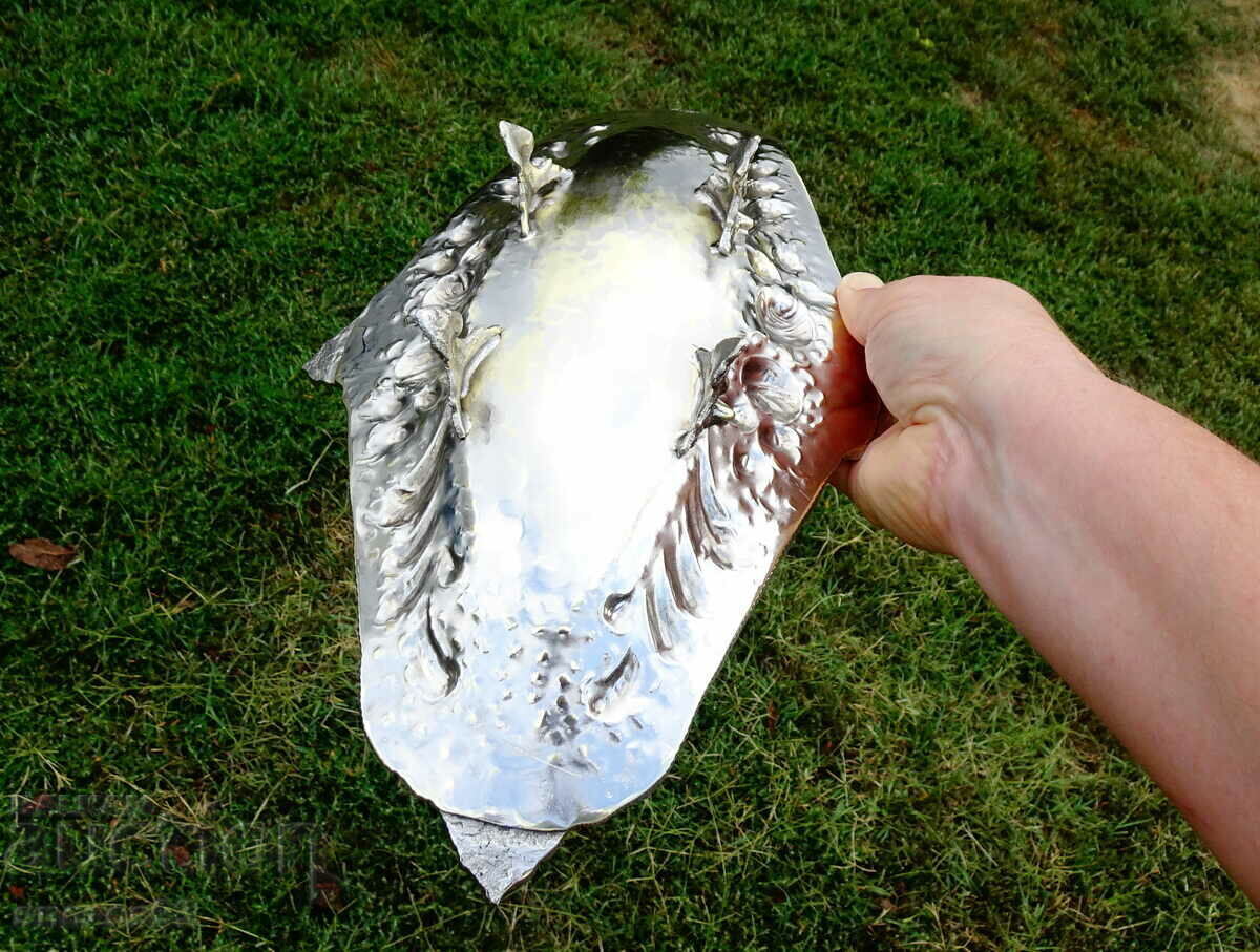 Αγγλική επάργυρη φρουτιέρα, γόνδολα, με σήμανση. - 7