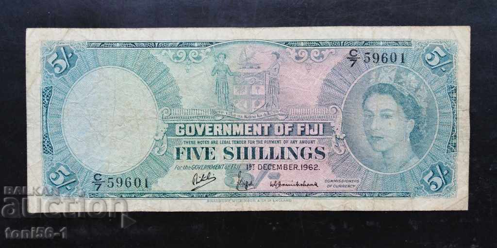 Fiji 5 Shilling 1962