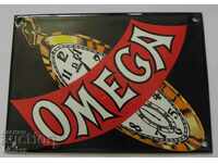 old omega pocket watch enamel plate