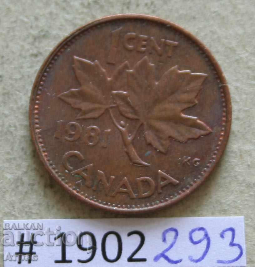 1 cen 1981 Canada